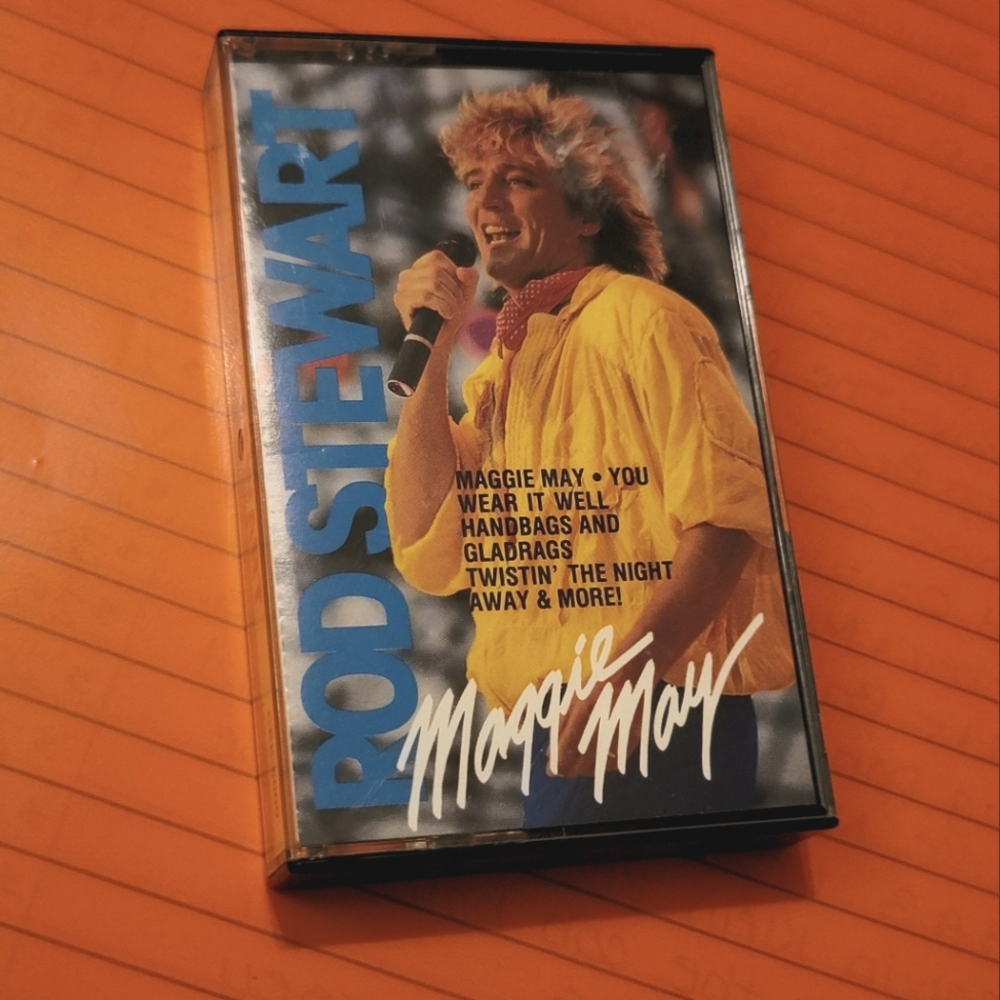 Rod Stewart-Maggie May-cassette. Used. No damages.